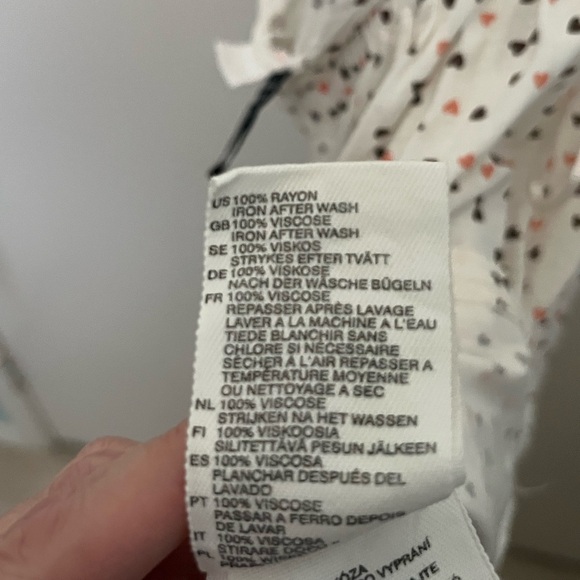 H&M heart print tie halter tank top - Picture 6 of 7